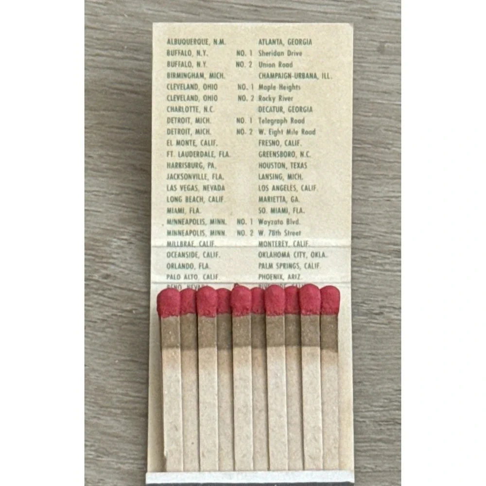 Vintage Matchbook Uncle John's Pancake House 